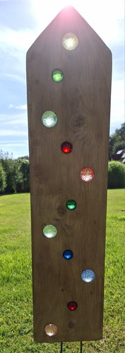 Gartenstele aus holz - aus,