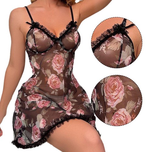 Blumen transparentes kleid - blumen,