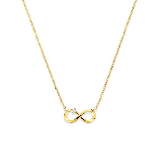 Collier infinity zirkonia 585 - infinity,