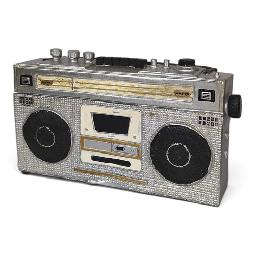 Spardose radio silber - spardose,