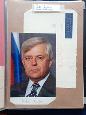 Autogramm des Präsidenten der