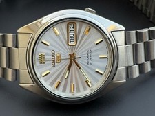Vintage Seiko 5 Automatic Herrenuhr Jewels Day-Date Japan S-34