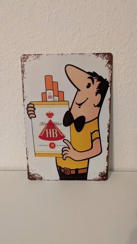 Männchen blechschild - hb,