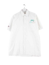 Dickies 90s Vintage P1 Motorsport Embroidered Hemd Weiß L Herren