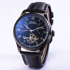 43mm PARNIS Gangreserve-Anzeige Luxus Herren Automatische PVD Armbanduhren Uhren