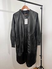 hm premium kleid Blusenkleid aus leder Gr M leder schwarz kurz neu