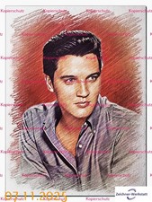 Elvis Presley--0AE31- -Druck auf Postkarte ohne Autogramm