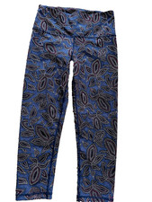 manduka. Legging. Sporttight. Yoga. Fitness. Gr.XS blau bunt