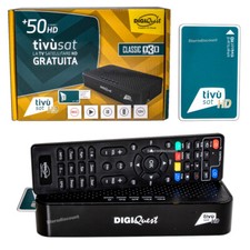 Tivusat Receiver mit Karte ✅ Smartcard aktiviert Rai HD Digiquest Q30 Original