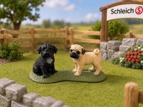 Schleich mops welpen 16383 - schleich,