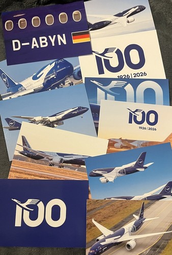 Lufthansa 100 years postkarten - 100,