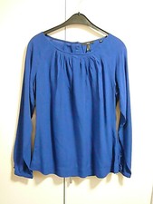 Z zero Bluse Tunika Gr 38 royal blau gr. Dekofalten hinten zu knöpfen
