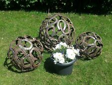 Hufeisenkugel Hufeisen Kugel 40 cm Deko,Garten,Edelrost,Shabby,Kugel