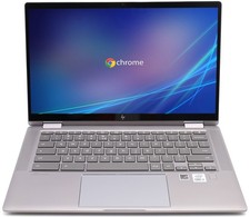 HP Chromebook x360 14" Notebook 4GB DDR4 RAM 64GB eMMC Core i3-10110U CPU QWERTY