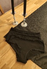 Unterwäsche Slip *NEU* Schwarz Größe S von C&A Damen Spitze 3er Set