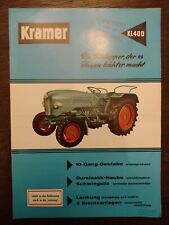 Original Kramer KL400 Traktor / Schlepper - Verkaufsprospekt - Prospekt 1961