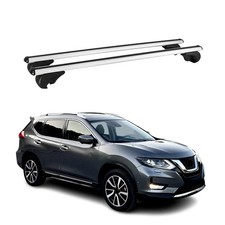 Dachträger Grundtäger für Nissan X-Trail 2013-2021 75kg Aluminium Silber 2 tlg