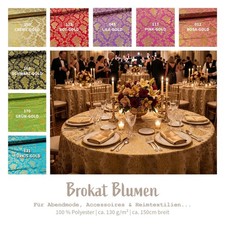 Brokat Stoff Meterware mit
