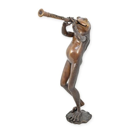 Bronze jazz frosch figur - jazz-frosch,