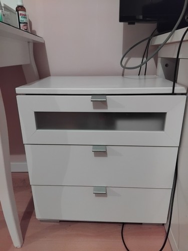 Kommode schrank weiß - weiß, 3