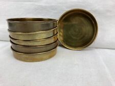 Untersetzer 6 x Messing alte Stücke sehr schön real Vintage