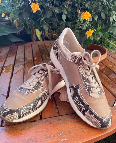 Snake print sneakers - snake-print, sneakers: