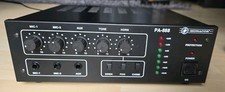 MONACOR PA-888 ELA Mikrofon Profi MIXER-VERSTÄRKER 100W 100V an 4Ω 8Ω o. 16Ω