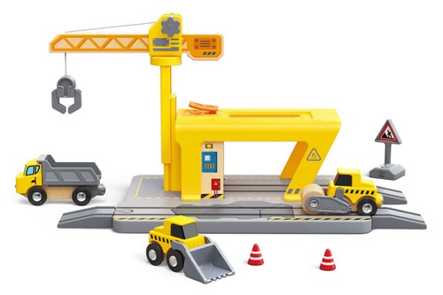 Hape eisenbahn kran gelb - hape, eisenbahn-kran