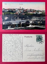 AK ZEITZ 1912 Ortsansicht mit Bahnhof und Fabrikhalle    ( 167063