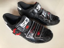 Tolle SIDI Rennradschuhe 5-PRO - Carbonsohle - schwarz glanz Klett - Gr 37 - NEU