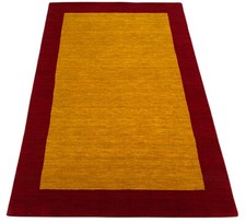 Gold Rot Teppich 100% Wolle