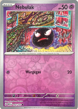 Pokémon Karmesin & Purpur 151: Nebulak 092/165 REVERSE HOLO Karte ⚫️