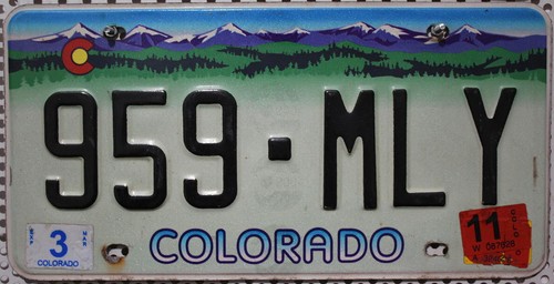 Colorado nummernschild usa - nummernschild,