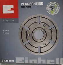 Einhell Planscheibe 125 mm Aufnahmeplatte Metall Drehbank Drehmaschine Montage