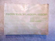 Orig Honda Fahrerhandbuch Bedienungsanleitung XL500R PD02 XL 500 R