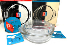 Jena Glas Bräter Backform Auflaufform + Deckel Feuerfest DDR UNBENUTZT /16