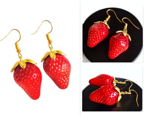 Ohrringe hänger obst früchte - obst,