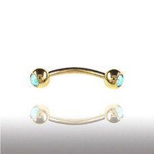 1,2mm Gold Augenbrauen