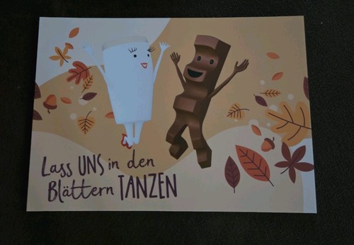 Milky schoki postkarte - &,
