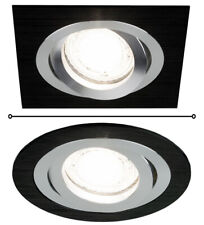 LED Einbaustrahler Rahmen GU10 4, 8er PACK Set 230V Einbauleuchte SCHWENKBAR EDO
