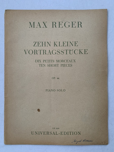 Noten reger zehn kleine - noten., reger.