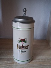 Bierkrug mit Deckel, Licher