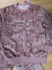 Yamamay Disney Susi + Strolch Nicki Schlafanzug Gr.XL Samt Neu ! weich warm