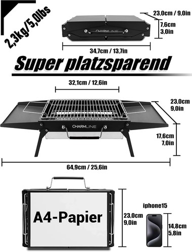 Charmline holzkohlegrill - charmline,