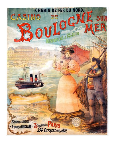 Vintage-Reiseplakat-Wandkunst