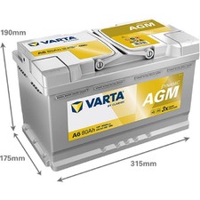 VARTA A6 Silver Dynamic AGM
