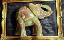 Elefant aus Onyxmarmor BHT ca. 1 1 x 22 x 28,  Unikat; Skulptur: GROSS+SCHWER