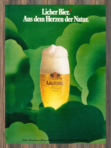Licher bier reklame - bier,