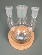 Dreihals-Rundkolben  Schott  Duran 250ml NS 29/32 & 2x NS 18,8
