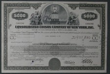 Consolidated Edison Company of New York, Inc. 1975 5 % Bond 5000 USD